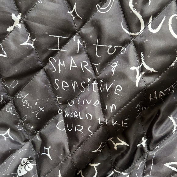 Dolls Kill X Daria Plaid Fleece Jacket with Graphic Design - Picture 8 of 13